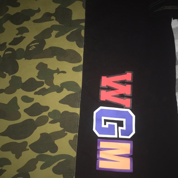 bape half split camp shark tee - Picture 2 of 4